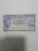 Billete De La Guinea Portuguesa De 2,50 Escudos, Año 1945 Serie A, Muy Raro - Portugal