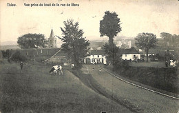 Thieu - Vue Prise Du Haut De La Rue De Mons - Le Roeulx