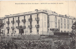 FRANCE - 63 - Royat-les-Bains - Royal-hôtel Et Villa St-Mart - Carte Postale Ancienne - Royat