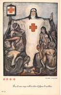 CROIX ROUGE - Mais La Croix Rouge Veille Et éclaire Les Foyers De Malheur - Carte Postale Ancienne - Red Cross