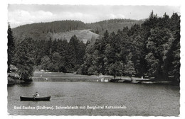 3423  BAD SACHSA / SÜDHARZ, SCHMELZTEICH MIT HOTEL KATZENSTEIN - Bad Sachsa