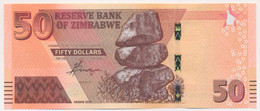 ZIMBABWE 50 DOLLARS PICK 105 CHIREMBA BALANCING ROCK 2020 UNC - Zimbabwe