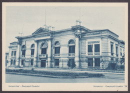 Ecuador 1939: Postal Stationary Guayaquil University In Blue - Equateur