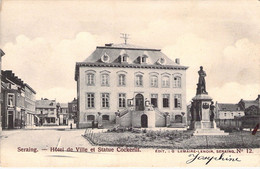 BELGIQUE - SERAING - Hôtel De Ville Et Statue Cockerill -  Carte Postale Ancienne - Other & Unclassified