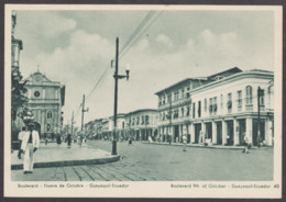 Ecuador 1939: Postal Stationary "9 De Octubre Boulevard" Guayaquil - Equateur