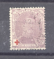 BE 0343  -  Belgique  :  COB 131a  (o)  Type II - 1914-1915 Croix-Rouge