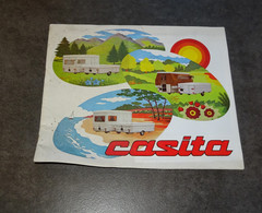 ANCIEN PROSPECTUS PUB PUBLICITAIRE CARAVANES PLIANTES CASITA CARAVANE, CAMPING, CONSTRUCTEURS A BOGNY SUR MEUSE ARDENNES - Wohnwagen