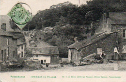 Pussemange  Intérieur Du Village Animée Voyagé En 1909 - Vresse-sur-Semois