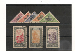 LIBERIA  ANNÉES 1921/24 Timbres De Service Lettre Chargée N°Y/T : 25/29** Cote : 40,00 € - Liberia