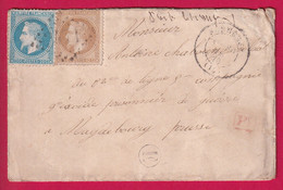 GUERRE 1870 N°28 29 GC 3471 SURGERES CHARENTE INFERIEURE POUR PRISONNIER DE GUERRE MAGDEBURG ALLEMAGNE PRUSSE LETTRE - Guerre De 1870