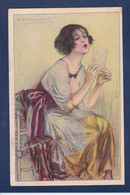 CPA BOMPARD Illustrateur Italien Art Déco Femme Woman Non Circulé 434-2 - Bompard, S.