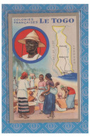 TOGO -- Carte Géographique -- Publicité LION NOIR- Bon état-- - Togo