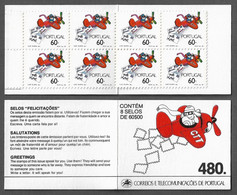 PORTUGAL STAMP BOOKLET Nº 67 - 1989 GREETINGS STAMPS MNH (BU#47) - Carnets