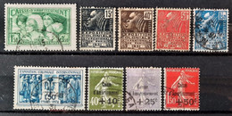 France 1931 Année Complète N°269/277 Ob TB Cote 444€ - ....-1939