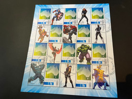 (1 P 34 B) Anstralia (postmarked) Mini-sheet - Marvel - Fogli Completi