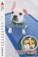 Carte JAPON - Chien Bébé Chiot BOULEDOGUE - BULLDOG DOG JAPAN Prepaid  Bus Ticket Card - BULLDOGGE HUND - 1217 - Honden