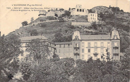 FRANCE - 63 - Royat - Hôtel Des Sources, Hôtel De France-Angleterre, Le Sanatorium - Carte Postale Ancienne - Royat