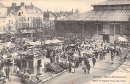 FRANCE - 10 - Troyes - Place Du Marché-Central -  Editeur : Maison Des Magasins Réunis  - Carte Postale Ancienne - Troyes