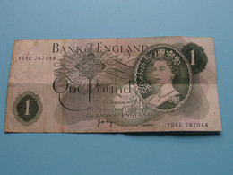 1 - One Pound £ ( Y54E 767044 - Sign Page ) >> ( See > Scans ) Circulated ! - 1 Pound