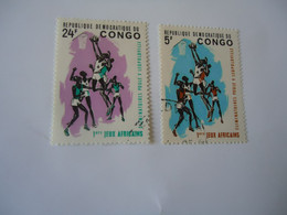 CONGO REPUBLIC  USED  STAMPS   SPORTS BASKETBALL   2 - Otros & Sin Clasificación