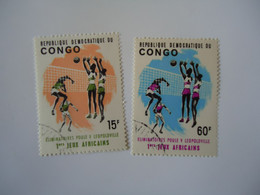 CONGO REPUBLIC  USED  STAMPS   SPORTS VOLLEY BALL   2 - Altri & Non Classificati