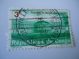 CONGO USED   STAMPS  PALACE   WITH POSTMARK - Sonstige & Ohne Zuordnung