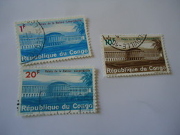 CONGO USED   STAMPS  PALACE  3 - Otros & Sin Clasificación