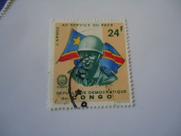 CONGO USED   STAMPS  SERVICE DAY   FLAG - Otros & Sin Clasificación