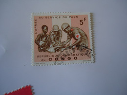 CONGO USED   STAMPS  SERVICE DAY   HEALTH - Otros & Sin Clasificación