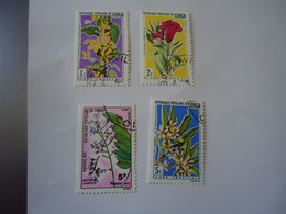 CONGO USED   STAMPS  FLOWERS   4 - Autres & Non Classés