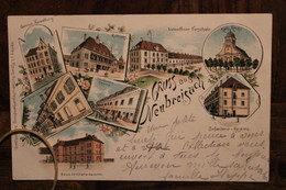 AK 1899 Cpa Gruss Aus Gruß Neubreisach Infanterie Kaserne Neuf Brisach Deutsches Reich Litho Elsass Alsace - Neuf Brisach