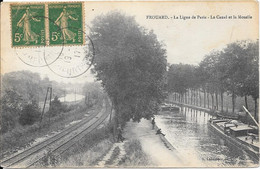 Thème Canal-péniche - FROUARD  - La Ligne De Paris - Le Canal Et La Moselle - Frouard