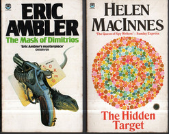 Lot 2 Romans * Helen Maccinnes The Hidden Target * Eric Ambler The Mask Of Dimitrios Fontana Books 1983 /1986 - Other & Unclassified