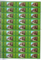 1454.EGYPT. 1966  MONUMENTS OF NUBIA SG.878-879 MNH SHEETS OF 50. CROSS FOLDED. WILL BE SHIPPED FOLDED. - Luchtpost