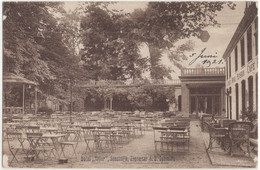 Hotel 'Trier', Soestdijk, Eigenaar J.G. Schmidt - (Utrecht, Nederland/Holland) - Terras - (Handgedateerd 5 Juni 1921) - Soestdijk