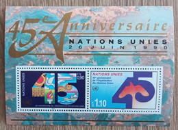 Nations Unies / Genève - YT BF N°6 - 45e Anniversaire Des Nations Unies - 1990 - Neuf - Blocs-feuillets