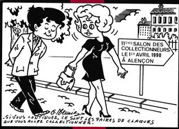 61 - Alençon - 11 ème Salon Des Collectionneurs Le 1 Er Avril 1990 - Bourses & Salons De Collections