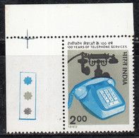 T/L Telephone Service, India MNH Telephone, Telecom, - Variétés Et Curiosités