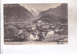 Delcampe - CPA  INTERLAKEN UND JUNGFRAU En 1908! (voir Timbre) - Interlaken