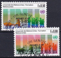 UNO GENF 1985 Mi-Nr. 129/30 O Used - Aus Abo - Gebruikt