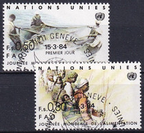 UNO GENF 1984 Mi-Nr. 120/21 O Used - Aus Abo - Used Stamps