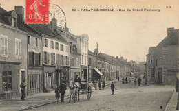 Paray Le Monial * Rue Du Grand Faubourg * Teinturereie AUMONIER * Débit De Tabac Tabacs TABAC * Villageois - Paray Le Monial