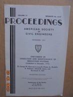 Proceedings Of The American Society Of Civil Engineers Vol.77, Separate No.D-47 (November 1951): Discussion Of Operation - Bouwkunde