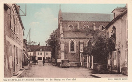 La Chapelle St André * Rue Du Bourg , Vu D'un Côté * Automobile Voiture Ancienne - Autres & Non Classés