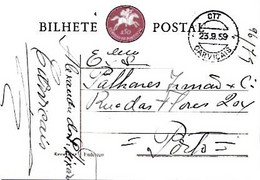 Portugal & Bilhete Postal, Carviçais A Porto 1961 (22197) - Brieven En Documenten