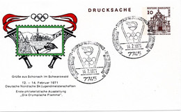 57240 - Berlin - 1970 - 10Pfg Kl.Bauten PGAKte SoStpl SCHONAU - ... DIE OLYMPISCHE FLAMME - Ete 1972: Munich