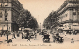 Paris * 2ème * Boulevard Des Capucines Vers La Madeleine * Autobus Bus * Attelage - District 02