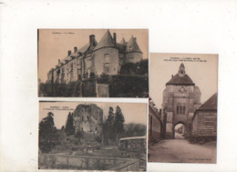 80. 3 CPA - LUCHEUX -  Beffroi - Chateau - Jardin Et Ruines Du Chateau - - Lucheux