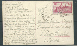 Cpa De Norvège (Roldal Kirke ) Affranchie Par France YVT N° 290 à Destination De L'egypye 31/01/1935    Fas 20019 - Storia Postale