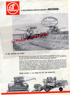 93-GENTILLY-PROSPECTUS PUBLICITE CLAAS MASCHINENFABRIK HARSEWINKEL WESTFALEN TRACTEUR-AGRICULTURE  MOTOCULTURE - Agricultura